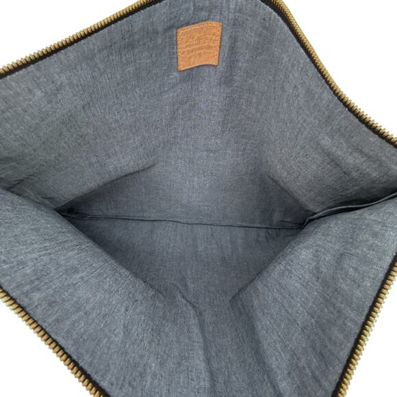 CLARE V. Oversized Laptop Clutch in Leopard - Picture 4 of 14